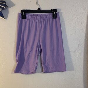 Purple Biker Shorts